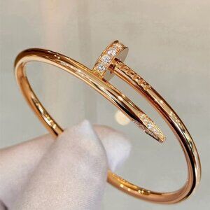 Cartier rose gold nail bracelet